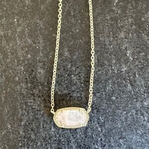 Kendra Scott Pink and Gold Elisa Necklace
